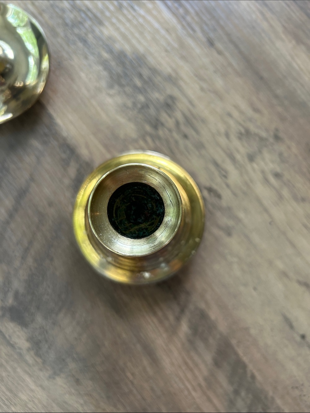 baldwin Polished Gold Brass Candlestick Pair - Picture 2 of 7